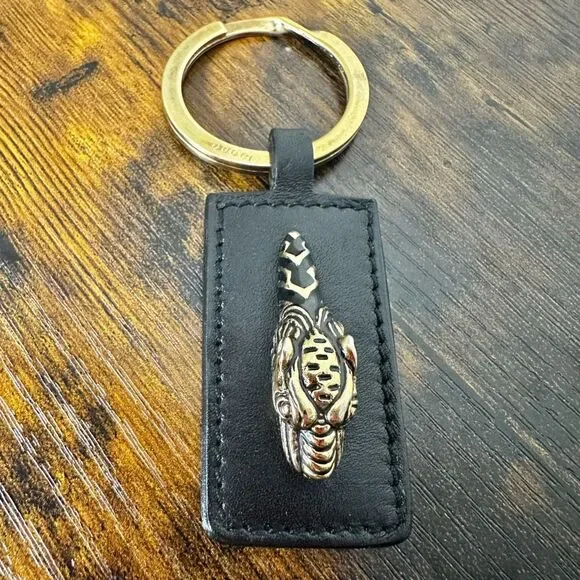 Gucci Tiger‎ Metal Leather Key Ring Keychain Bag Charm